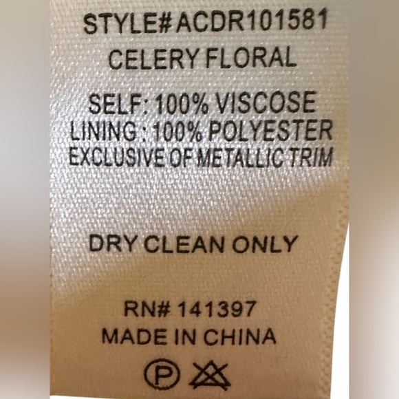 ASTR the label Women's Quinta Dress Celery Green Floral Halter Necklace Small - Picture 12 of 12